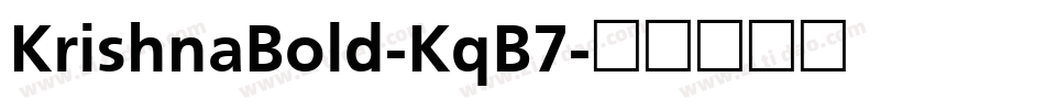 KrishnaBold-KqB7字体转换