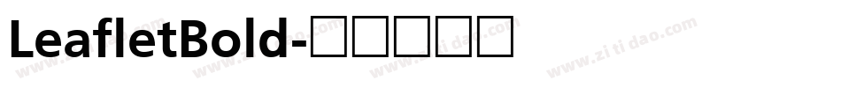 LeafletBold字体转换