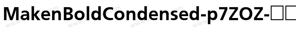 MakenBoldCondensed-p7ZOZ字体转换