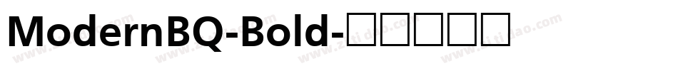 ModernBQ-Bold字体转换