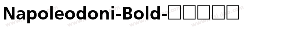 Napoleodoni-Bold字体转换