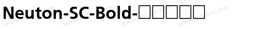 Neuton-SC-Bold字体转换