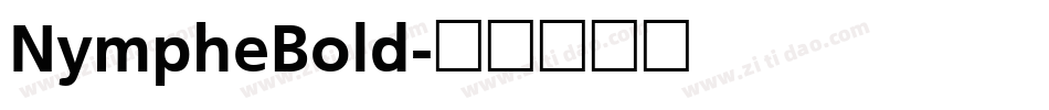 NympheBold字体转换