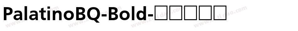 PalatinoBQ-Bold字体转换