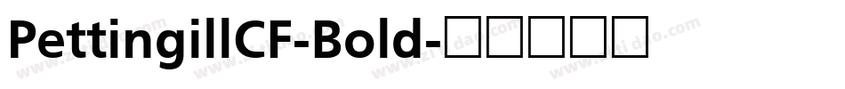 PettingillCF-Bold字体转换