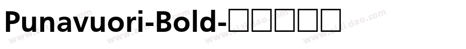 Punavuori-Bold字体转换