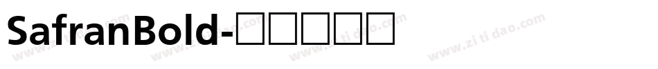 SafranBold字体转换