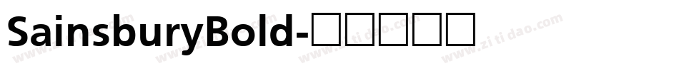 SainsburyBold字体转换