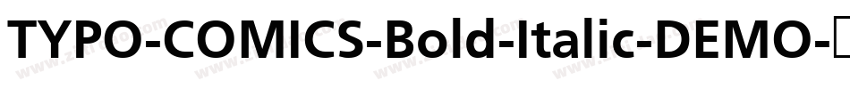 TYPO-COMICS-Bold-Italic-DEMO字体转换