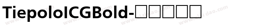 TiepoloICGBold字体转换