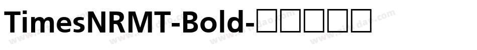 TimesNRMT-Bold字体转换