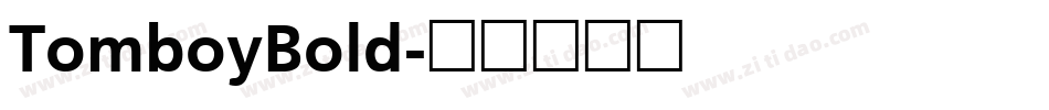 TomboyBold字体转换