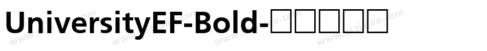 UniversityEF-Bold字体转换