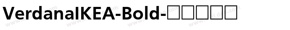 VerdanaIKEA-Bold字体转换