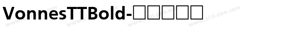 VonnesTTBold字体转换