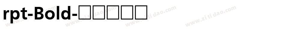 rpt-Bold字体转换