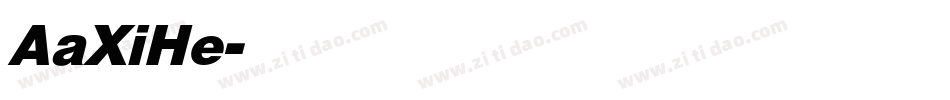 AaXiHe字体转换