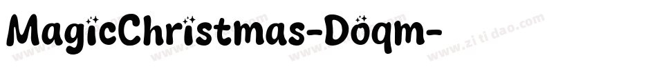 MagicChristmas-Doqm字体转换