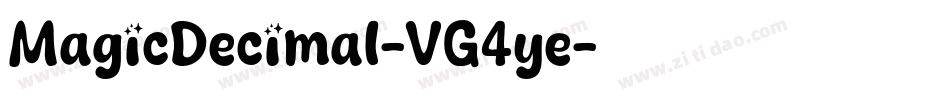 MagicDecimal-VG4ye字体转换