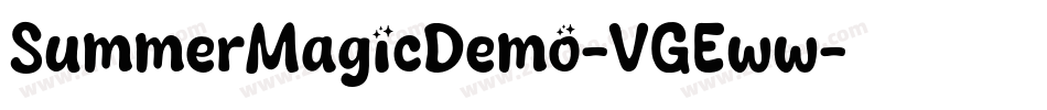 SummerMagicDemo-VGEww字体转换