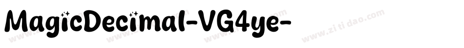 MagicDecimal-VG4ye字体转换