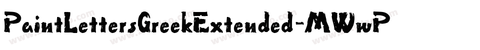 PaintLettersGreekExtended-MWwP字体转换