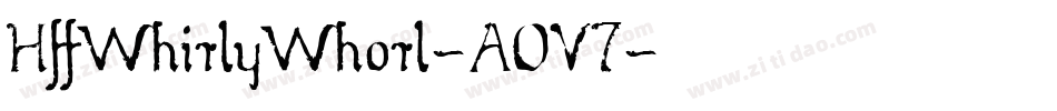 HffWhirlyWhorl-AOV7字体转换