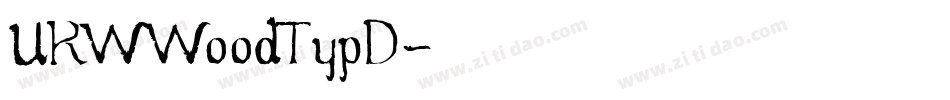 URWWoodTypD字体转换