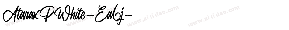 AtaraxPWhite-Ea6j字体转换