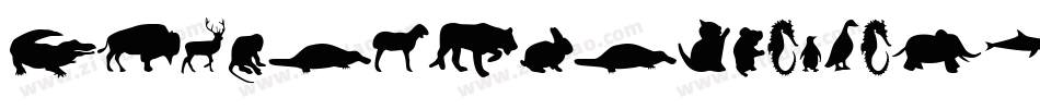 Animaltrackspqsewvrz-4exW字体转换
