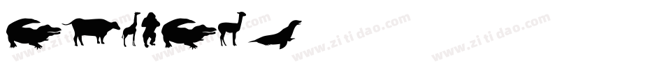 ANIMALS字体转换