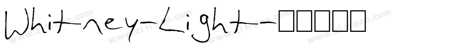 Whitney-Light字体转换