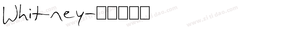 Whitney字体转换
