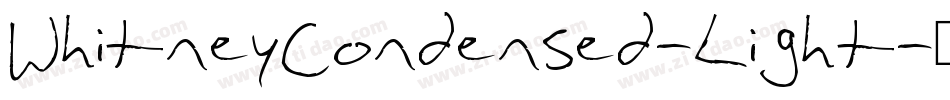 WhitneyCondensed-Light字体转换