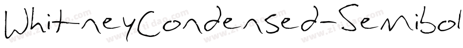 WhitneyCondensed-Semibold字体转换