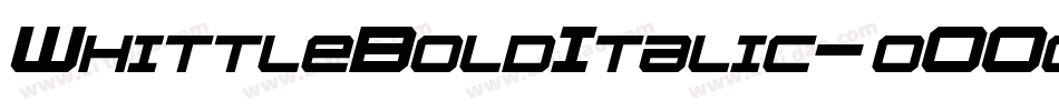 WhittleBoldItalic-oO0o字体转换