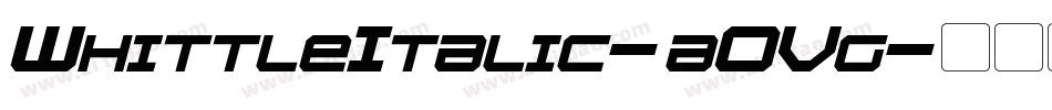 WhittleItalic-aOVg字体转换