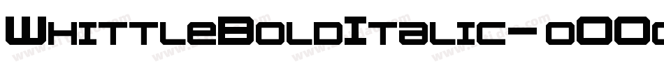 WhittleBoldItalic-oO0o字体转换