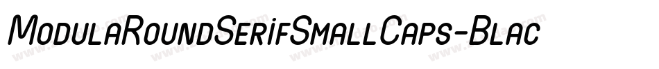 ModulaRoundSerifSmallCaps-Black字体转换