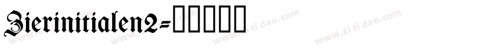 Zierinitialen2字体转换