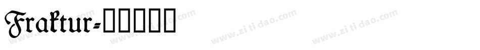 Fraktur字体转换