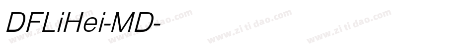 DFLiHei-MD字体转换