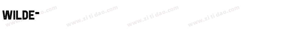 wilde字体转换