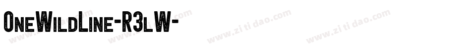OneWildLine-R3lW字体转换