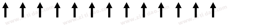 ARROWS1字体转换
