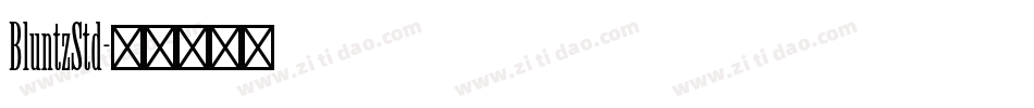 BluntzStd字体转换