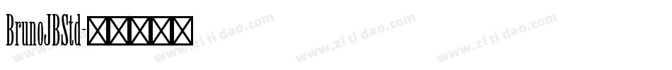 BrunoJBStd字体转换