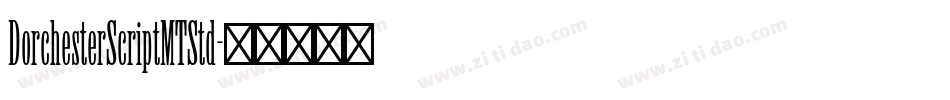 DorchesterScriptMTStd字体转换