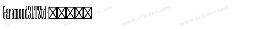 Garamond3LTStd字体转换