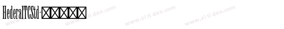 HederaITCStd字体转换